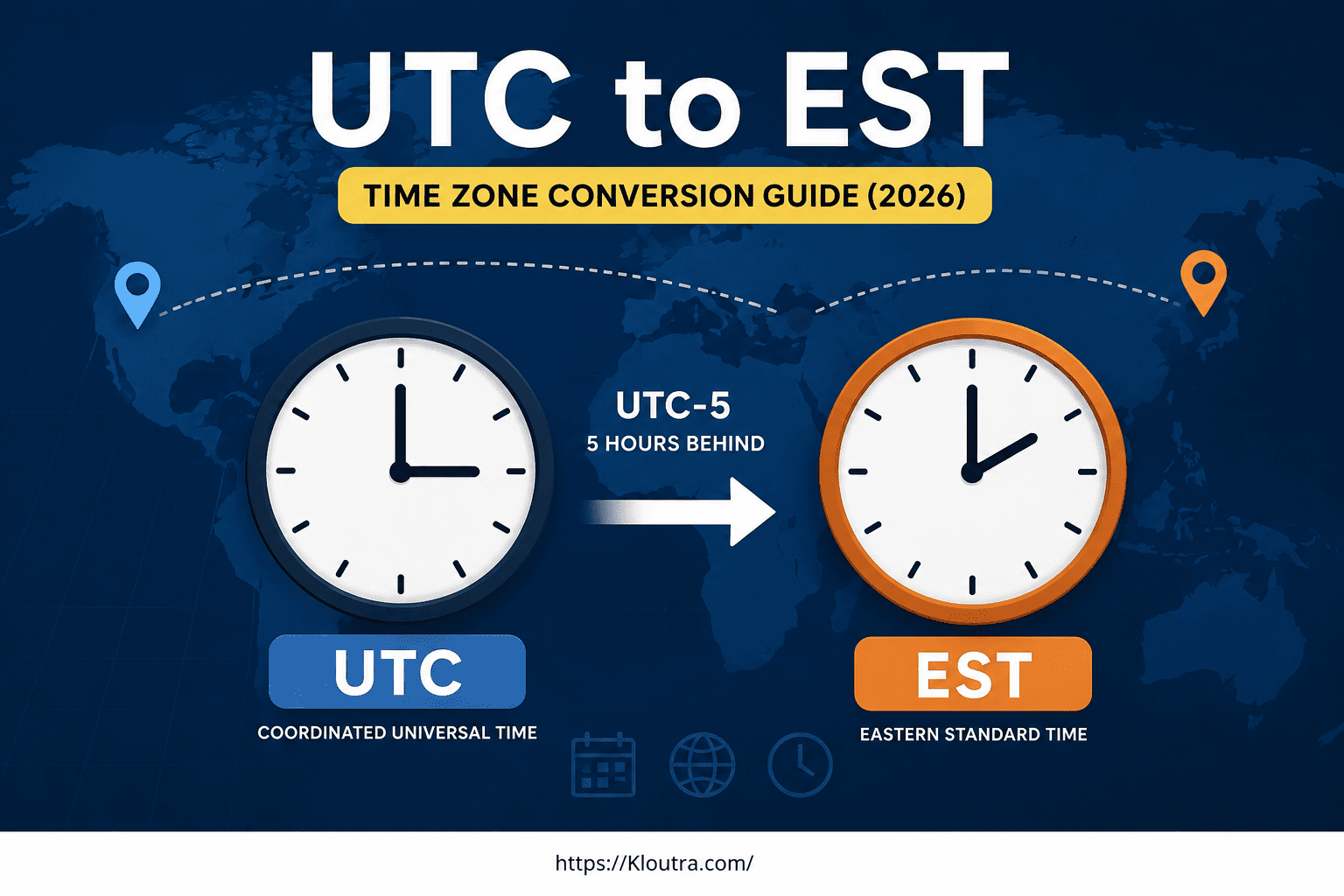 UTC to EST: Time Zone Conversion Guide (2026)
