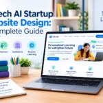 edtech ai startup website design