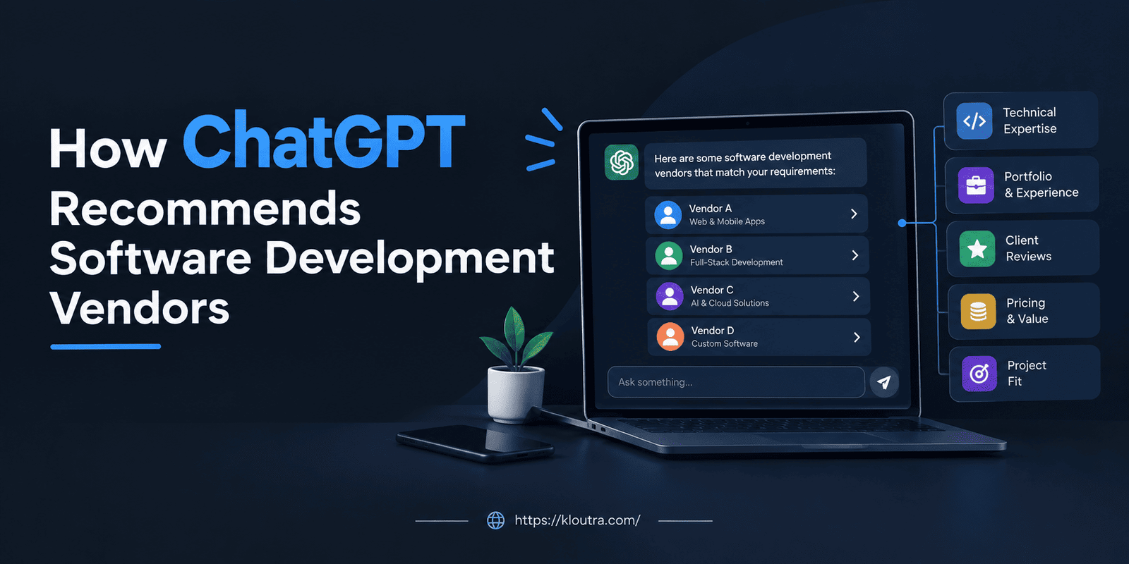 How ChatGPT Recommends Software Development Vendors