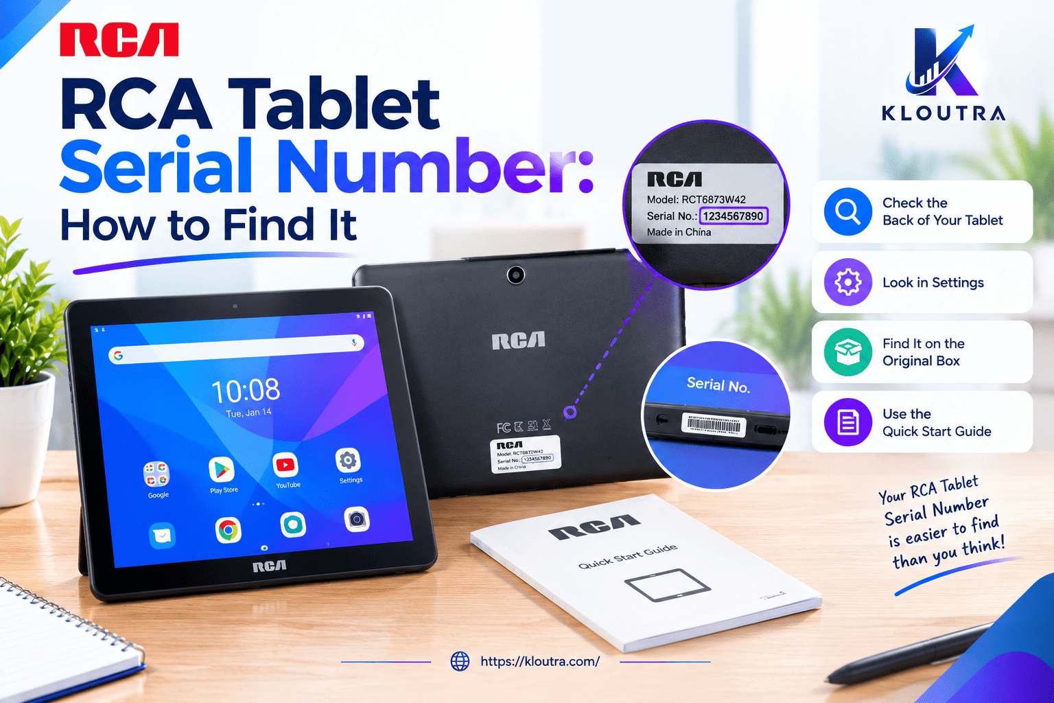 RCA Tablet Serial Number: How to Find It